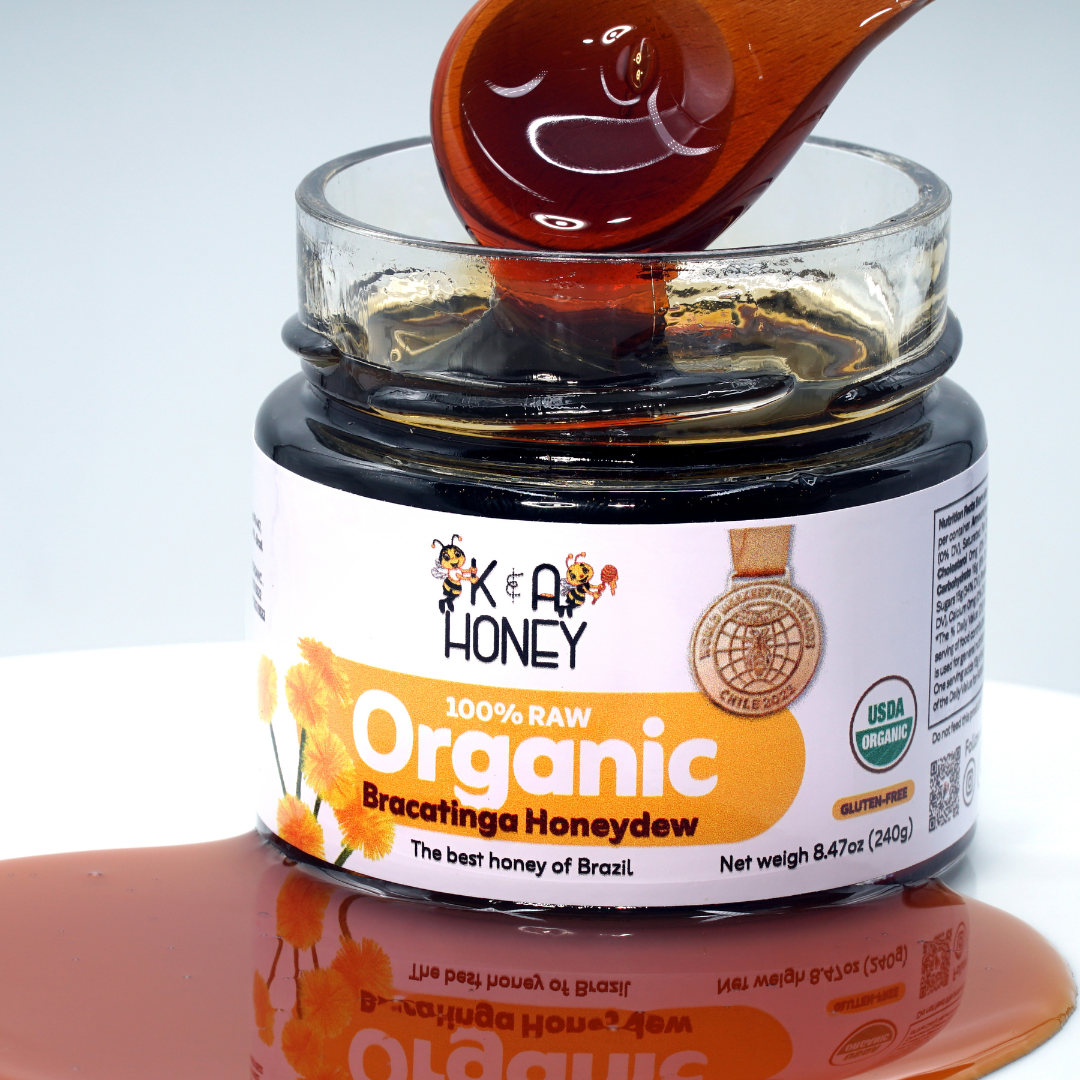 Organic Bracatinga Honeydew – Natural Energy Honey from Brazil 860012781829 $ k&a honey