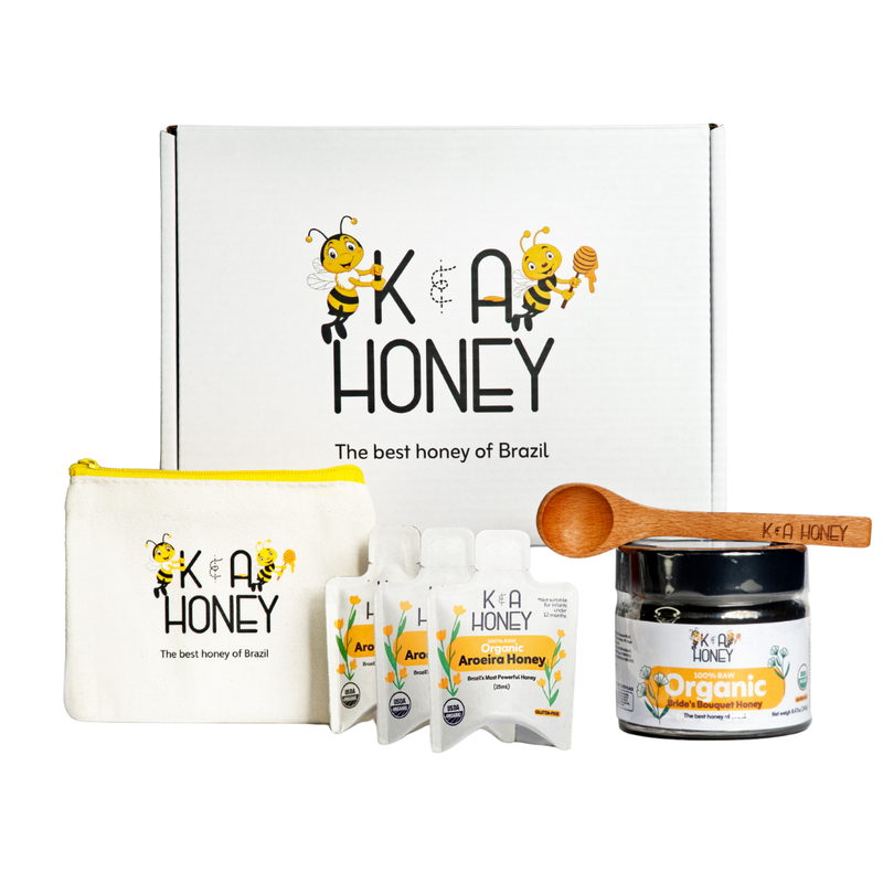Bride’s Bouquet Honey Gift Set – Rare Floral Brazilian Honey with Smooth, Delicate Flavor $ k&a honey